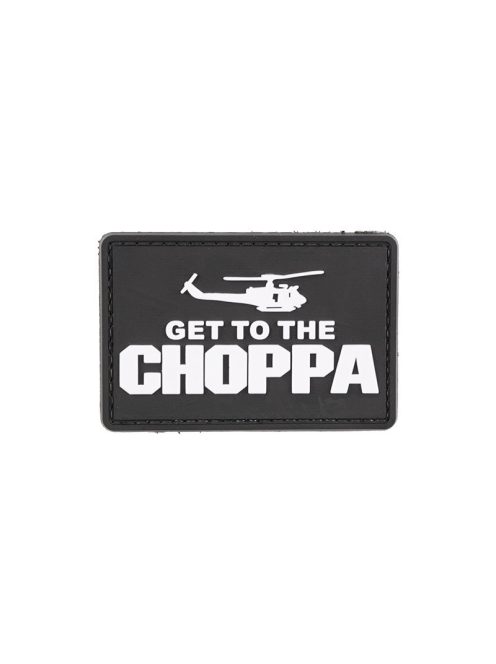 Get to the Choppa - Fekete - 3D Felvarró