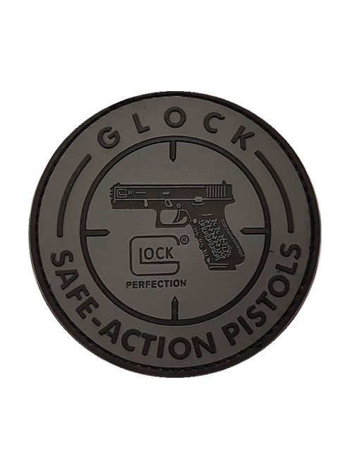 Glock® Perfection PVC felvarró - Szürke